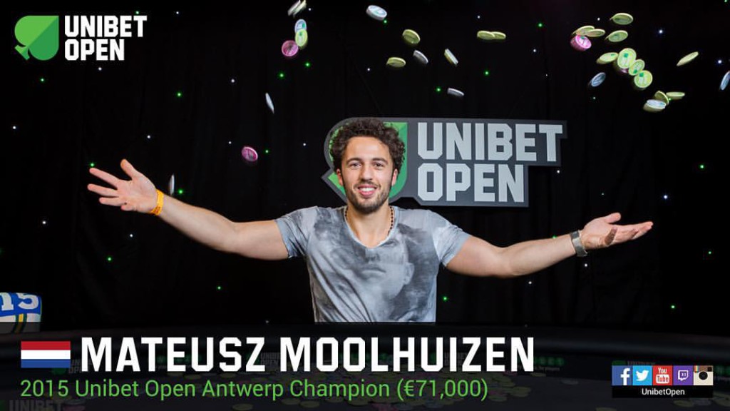 Unibet Open in Antwerpen gewonnen door Mateusz Moolhuizen