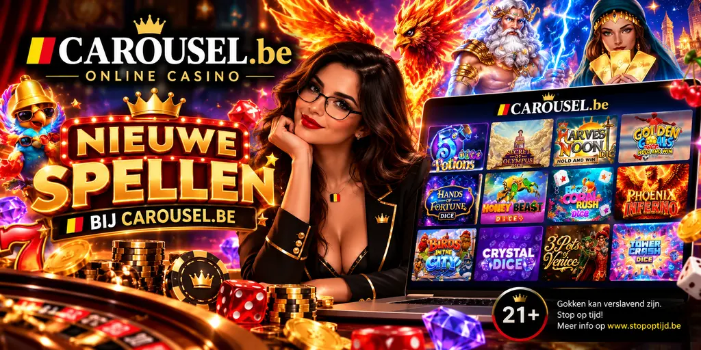 Nieuw bij Carousel.be: Grote reeks dice games toegevoegd