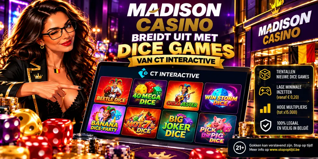 Nieuwe CT Interactive spellen bij Madison Casino